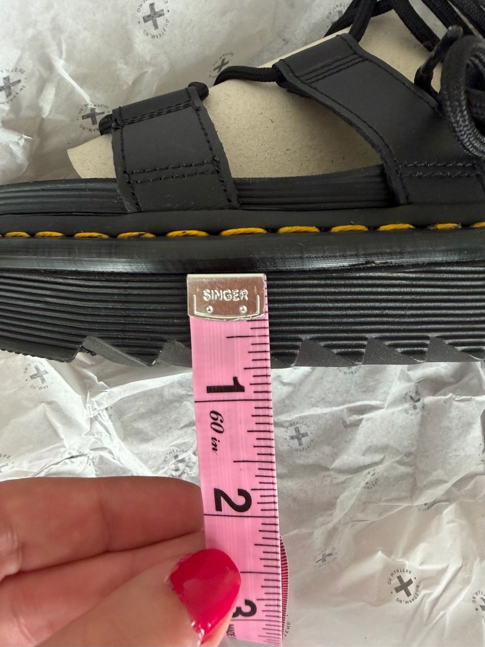 Dr. Martens Nartilla Tie Up Gladiator Sandals - Picture 11 of 13